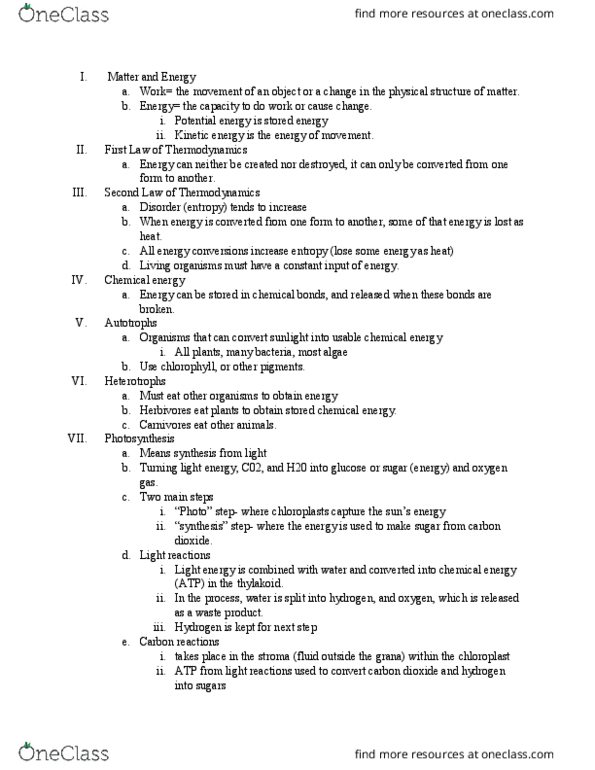 BSC 2005 Lecture Notes - Lecture 3: Carbon Fixation, Electromagnetic Spectrum, Absorption Spectroscopy thumbnail