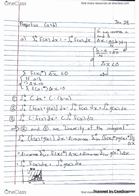 MA110 Lecture 16: Properties of Definite Integrals thumbnail