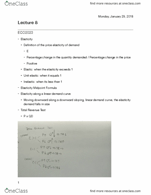 ECO 2023 Lecture Notes - Lecture 8: Demand Curve thumbnail