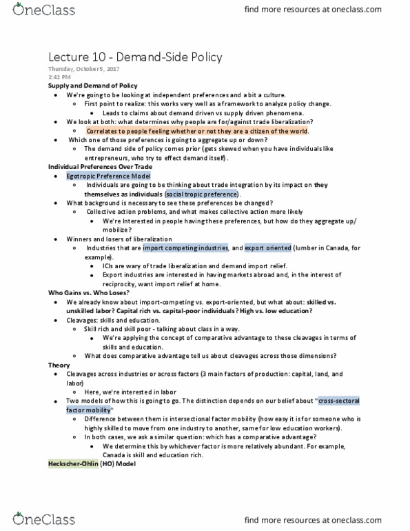 POLI 441 Lecture Notes - Lecture 10: Standard Deviation, Maple Syrup, Step Function thumbnail