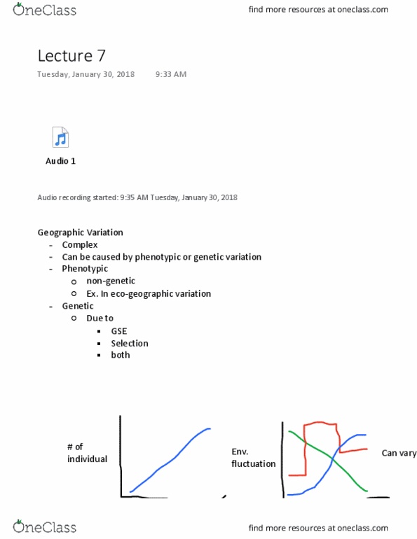 EEMB 131 Lecture Notes - Lecture 7: Meristics, High High, Gene Flow thumbnail
