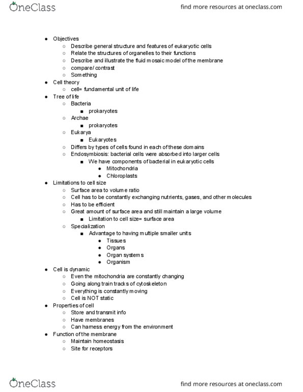 BIOL 1107 Lecture Notes - Lecture 9: Endocytosis, Osmosis, Active Transport thumbnail