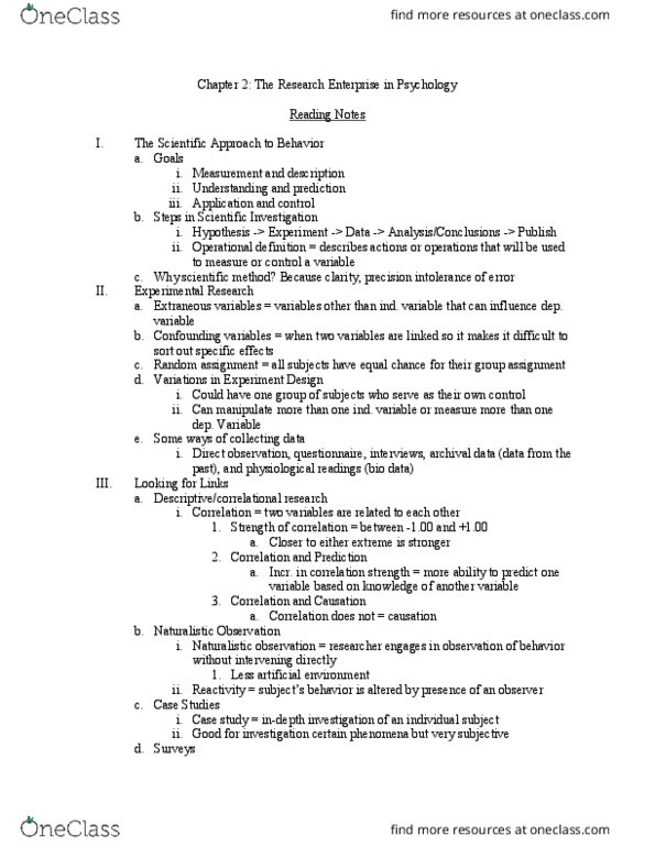 PSYC 101 Lecture Notes - Lecture 2: Research, Institutional Review Board, Sampling Bias thumbnail