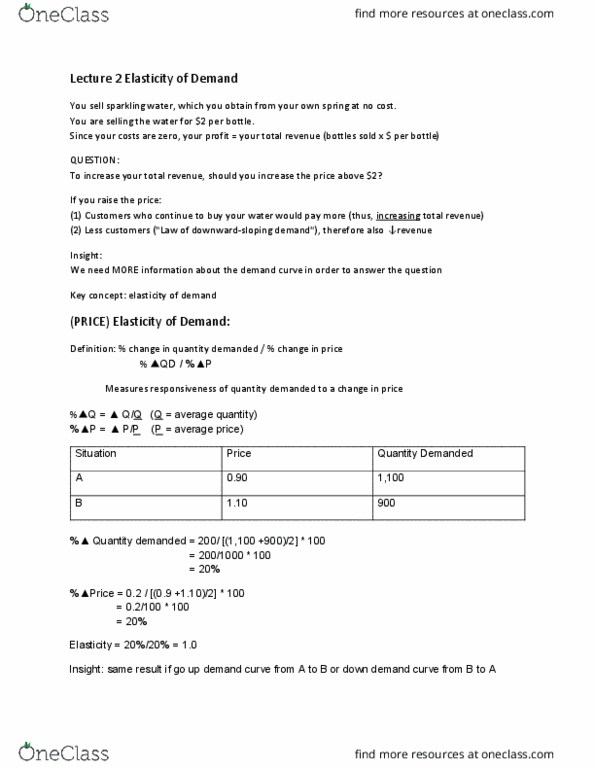 ECO100Y1 Lecture Notes - Lecture 3: Toothpaste, Demand Curve thumbnail