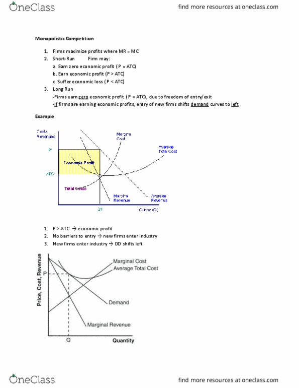 ECO100Y1 Lecture Notes - Lecture 11: Normal-Form Game, Monopolistic Competition, Demand Curve thumbnail