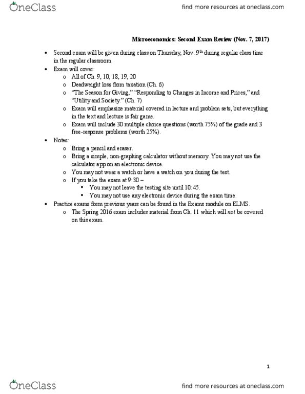 ECON 200 Lecture Notes - Lecture 20: Deadweight Loss thumbnail