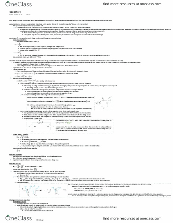 EL ENG 16A Lecture Notes - Lecture 5: Voltage Source, Short Circuit, Farad thumbnail