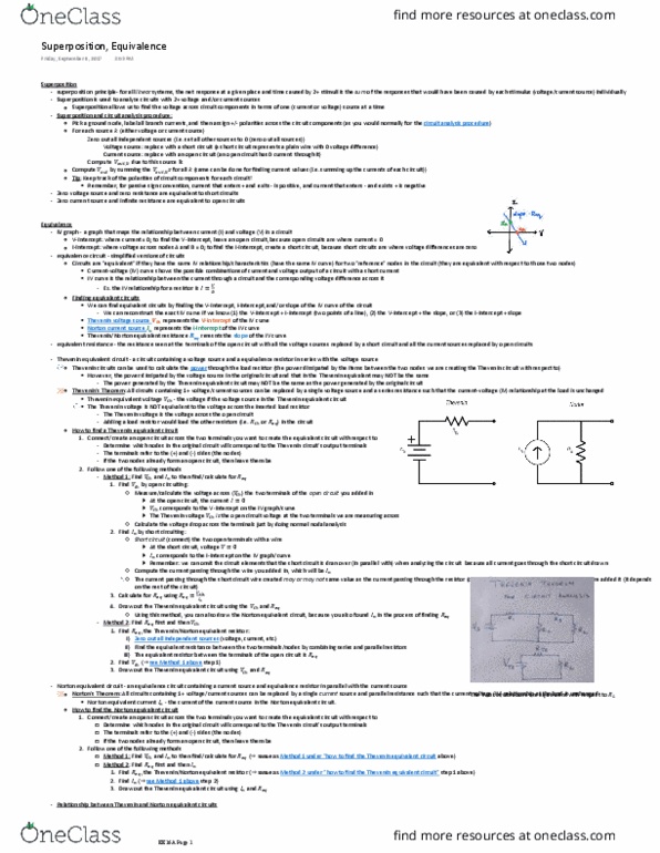 EL ENG 16A Lecture Notes - Lecture 4: Norton'S Theorem, Current Source, Short Circuit thumbnail