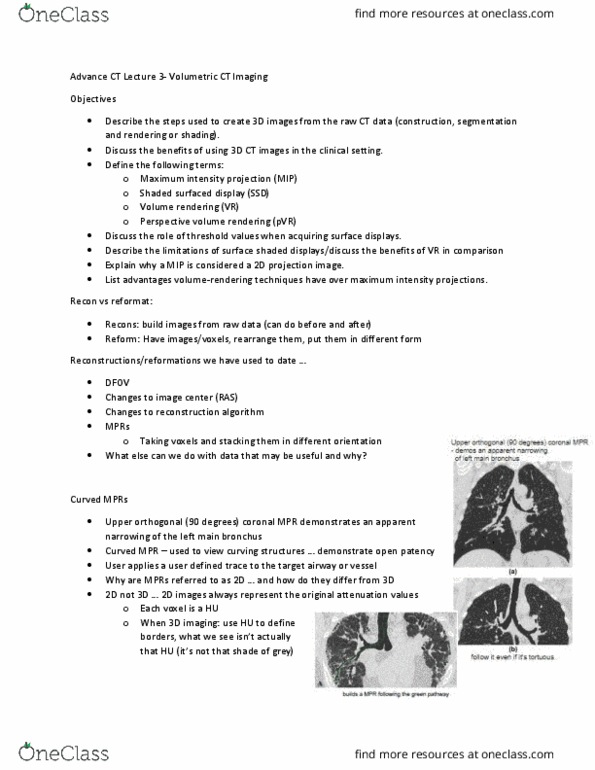 MEDRADSC 3DA3 Lecture Notes - Lecture 3: Colonoscopy, Geographic Information System, Chronic Obstructive Pulmonary Disease thumbnail
