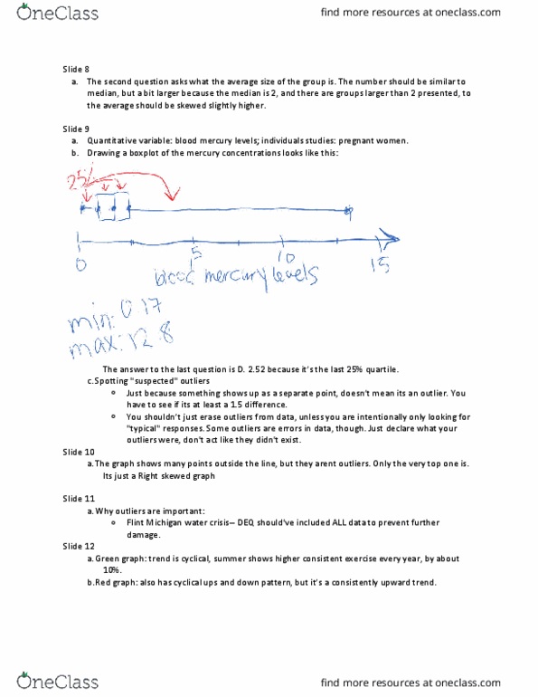 STATS 7 Lecture Notes - Lecture 4: Box Plot, Quartile thumbnail