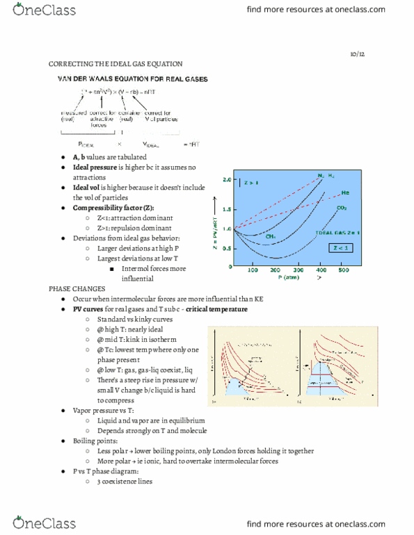 CHEM 1A Lecture Notes - Lecture 12: Ideal Gas, Intermolecular Force, London Dispersion Force thumbnail
