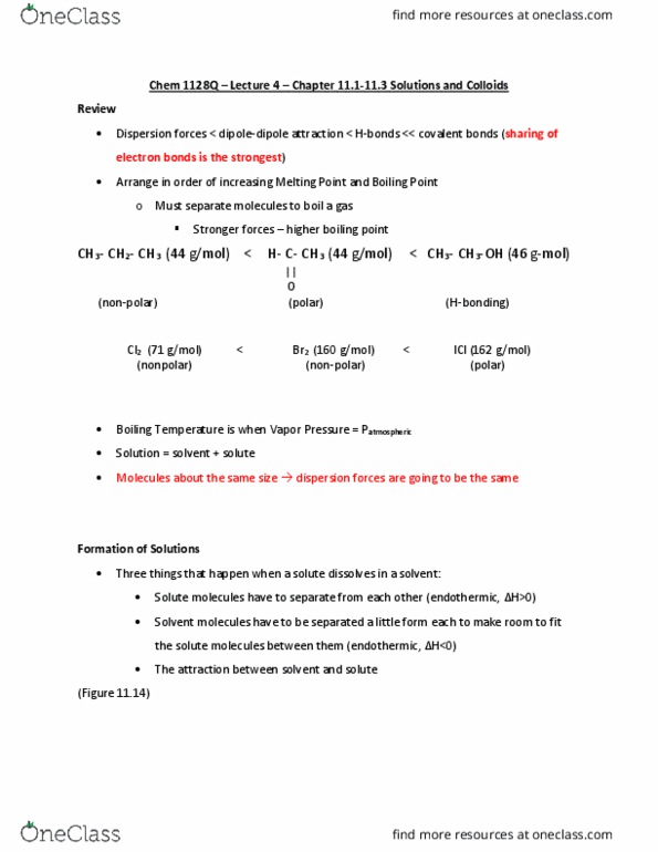 CHEM 1128Q Lecture Notes - Lecture 4: Boiling Point, Bromine, Iodine Monochloride thumbnail
