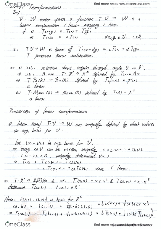 MAT224H1 Lecture 4: Linear Transformations thumbnail