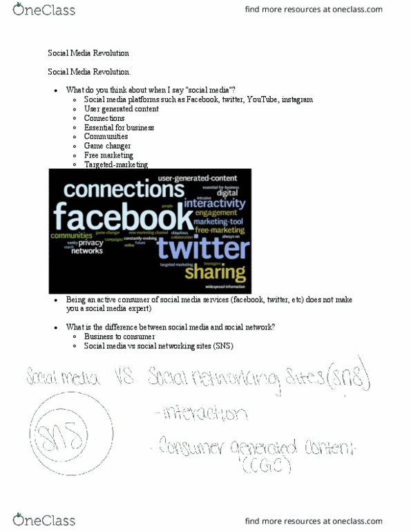 MKTG-430 Lecture Notes - Lecture 1: User-Generated Content, Influencer Marketing, Pinterest thumbnail