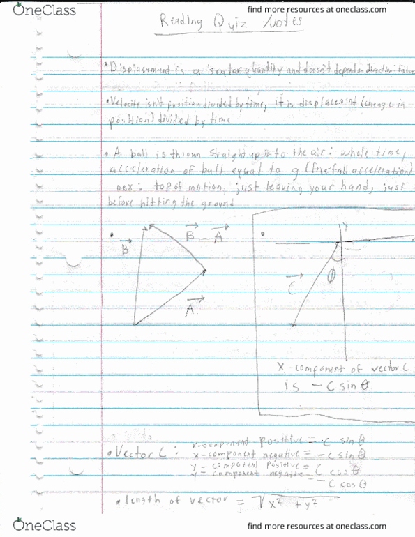 PHY-1150 Lecture 4: RQ Notes 1 thumbnail