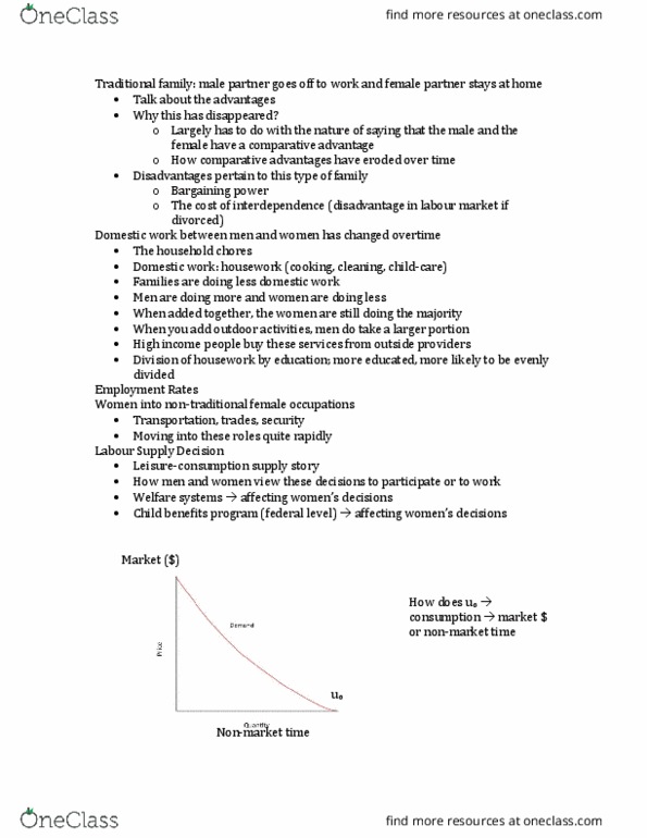 ECON 262 Lecture Notes - Lecture 5: Comparative Advantage, Bargaining Power, Human Capital thumbnail