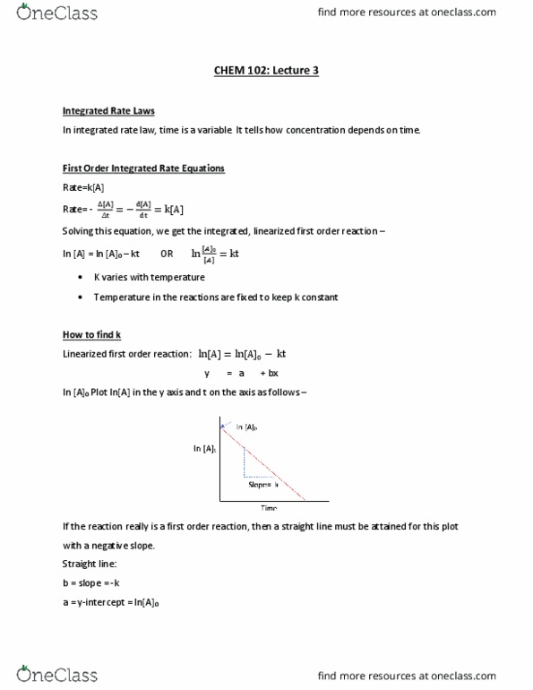 CHEM102 Lecture Notes - Lecture 3: Rate Equation, Bayerischer Rundfunk, Torr thumbnail