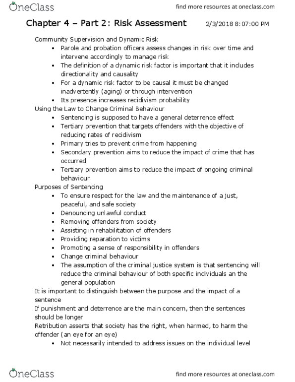 PSYC 3402 Chapter Notes - Chapter 4: Restorative Justice, Social Capital, Canadian Association Of Elizabeth Fry Societies thumbnail