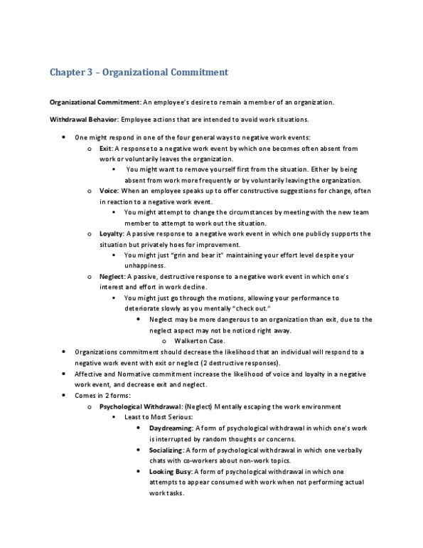 ADMS 2400 Lecture Notes - Organizational Commitment, Instant Messaging, Absenteeism thumbnail