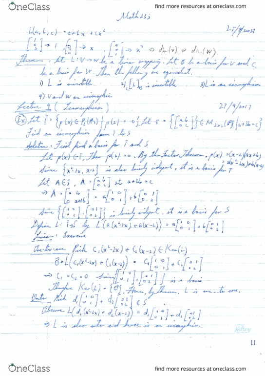 MATH235 Lecture 9: MATH235 Lecture Notes 9 thumbnail