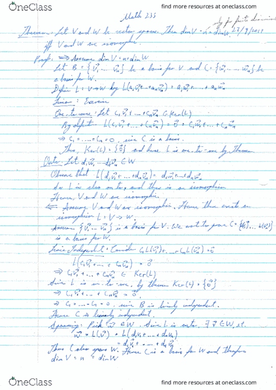MATH235 Lecture 10: MATH235 Lecture Notes 10 thumbnail