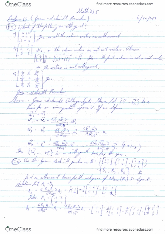 MATH235 Lecture 16: MATH235 Lecture Notes 16 thumbnail