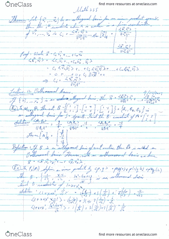MATH235 Lecture 14: MATH235 Lecture Notes 14 thumbnail