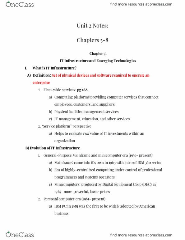 CIS-2050 Chapter Notes - Chapter 5-8: Compound Annual Growth Rate, Web Server, Mobile Device Management thumbnail