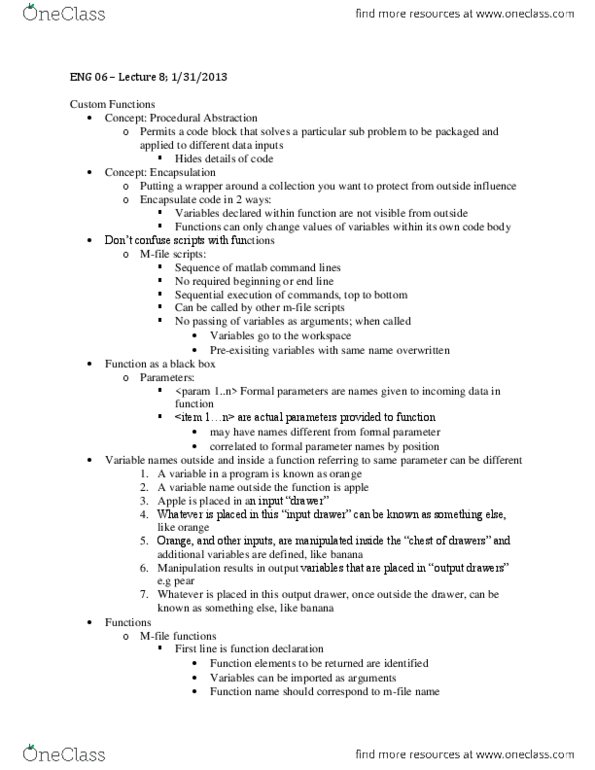 ENG 6 Lecture Notes - Lecture 8: C String Handling, Systemc, Empty String thumbnail