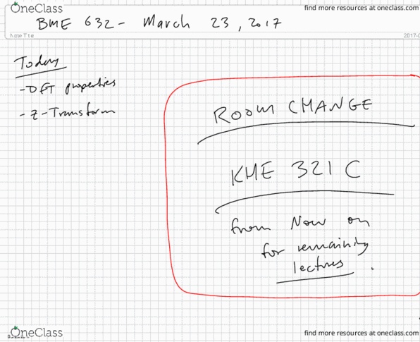 ELE 632 Lecture 3: BME 632 - March 23, 2017 thumbnail