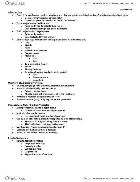 PACS202 Lecture Notes - Retainer Agreement, Collaborative Law thumbnail