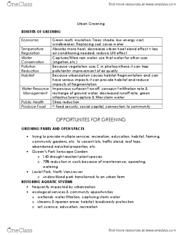 EUS 202 Lecture Notes - Food Security, Impervious Surface, Windbreaker thumbnail