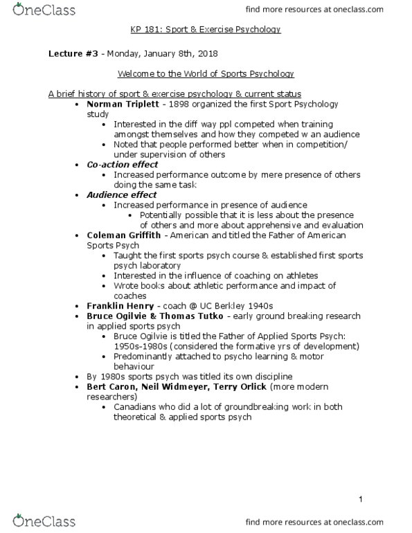 KP181 Lecture Notes - Lecture 3: Psych, Autonomic Nervous System, Determinism thumbnail