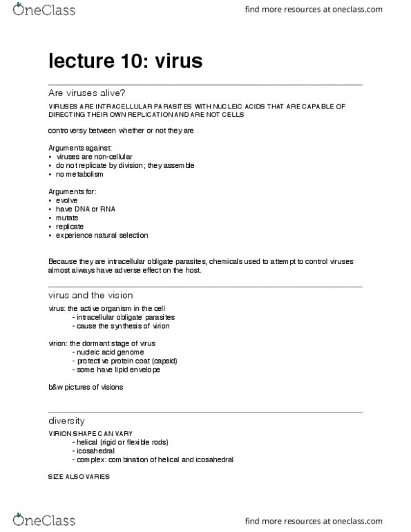 BIS 2C Lecture Notes - Lecture 10: Virus, Supreme Headquarters Allied Powers Europe, Symmetry thumbnail