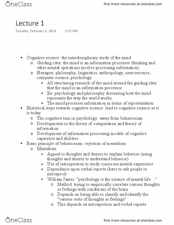 L64 PNP 200 Lecture Notes - Lecture 1: Verificationism, Vienna Circle, Rudolf Carnap thumbnail