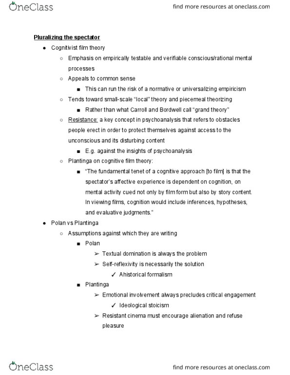 CIN301Y1 Lecture Notes - Lecture 15: Film Theory, Film Criticism, Stoicism thumbnail