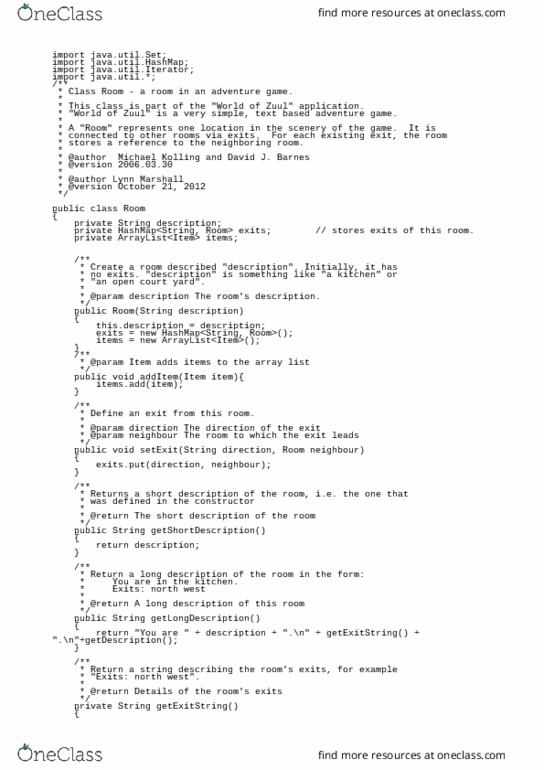 SYSC 2004 Lecture Notes - Lecture 5: Interactive Fiction, Adventure Game, Dynamic Array thumbnail