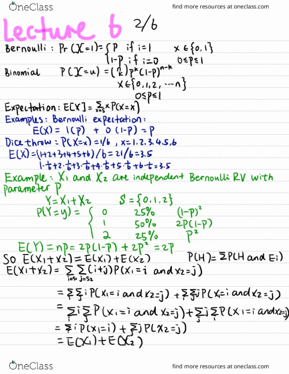 STAT 88 Lecture 6: Expectation and variance thumbnail