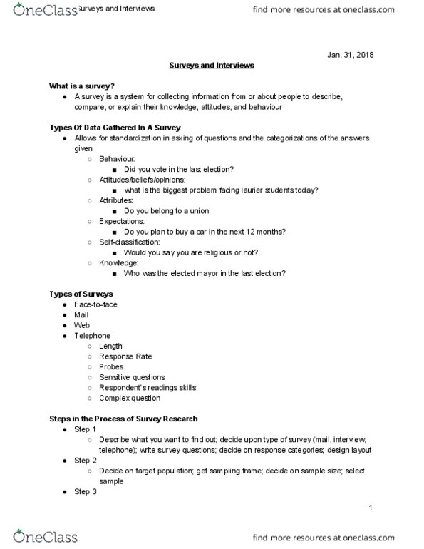 GS202 Lecture Notes - Lecture 5: Telephone Directory, Complex Question, Fetus thumbnail