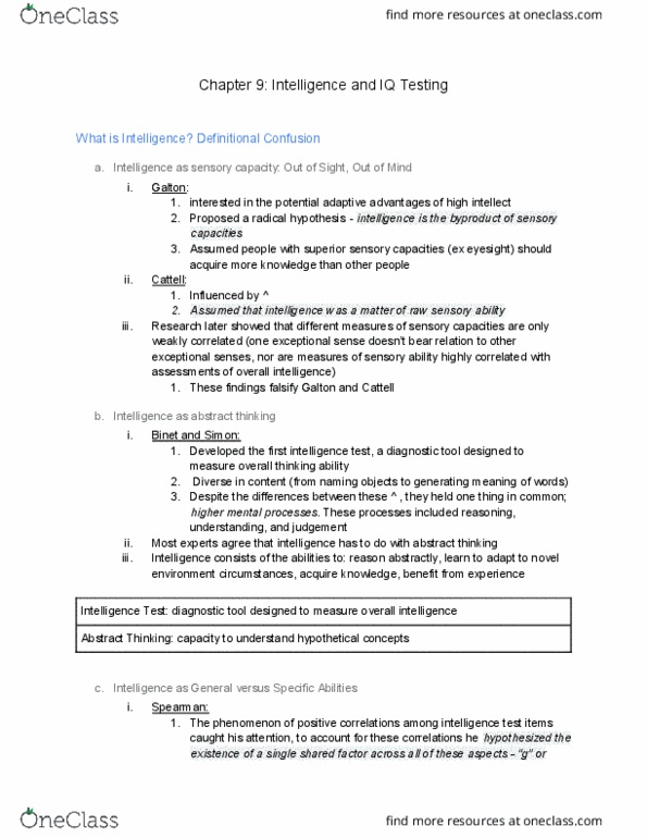 PSY 202 Chapter Notes - Chapter 9: Child Prodigy, Educational Entrance Examination, Divergent Thinking thumbnail