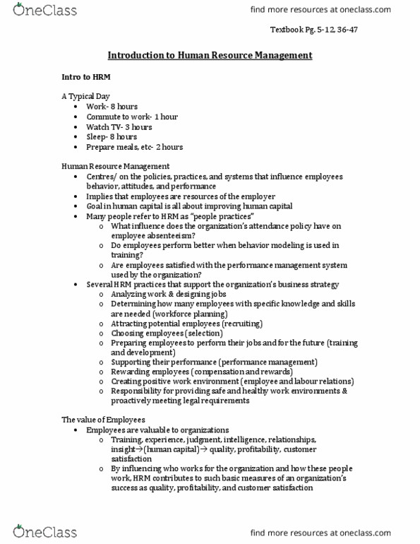 Management and Organizational Studies 1021A/B Lecture Notes - Lecture 1: Business Partner, Intellectual Capital, Meta-Analysis thumbnail