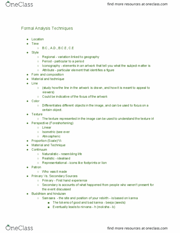 AHI 1D Lecture Notes - Lecture 1: Aerial Perspective, Open Hand, Harappa thumbnail