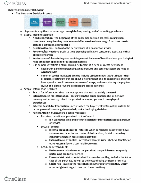 BU352 Lecture Notes - Lecture 4: Determinant, Personal Knowledge Base, Financial Risk thumbnail