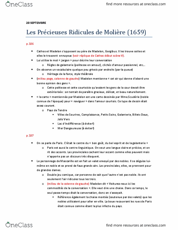 FREN 250 Lecture Notes - Lecture 4: Jargon, Voir, Le Monde thumbnail