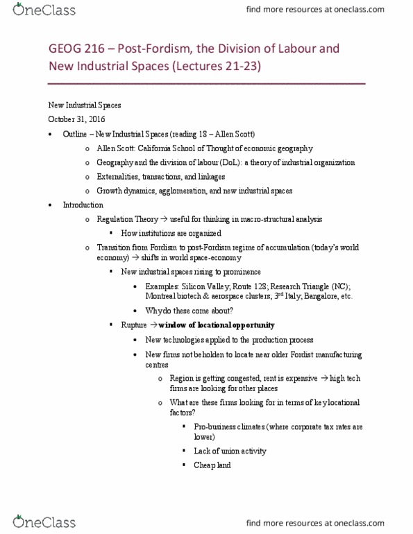 GEOG 216 Lecture Notes - Lecture 13: System 6, Dearborn, Michigan, Abrasive Blasting thumbnail