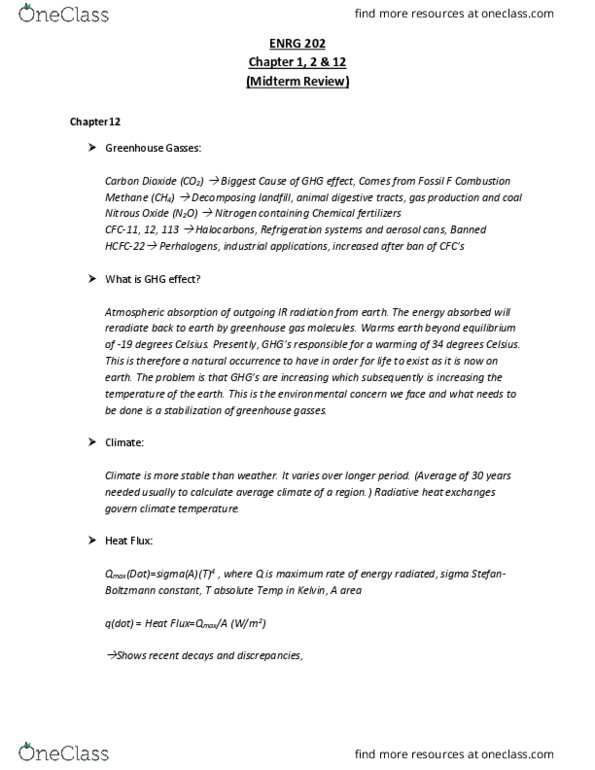 ENGR 202 Lecture Notes - Lecture 12: Radiative Forcing, General Circulation Model, Halocarbon thumbnail