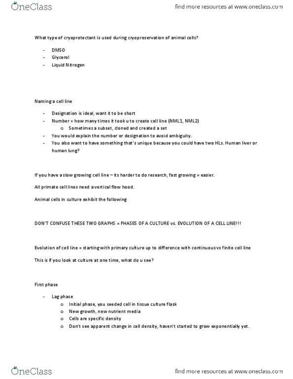 BIOL483 Lecture Notes - Lecture 10: Apoptosis, Glycerol, Exponential Growth thumbnail