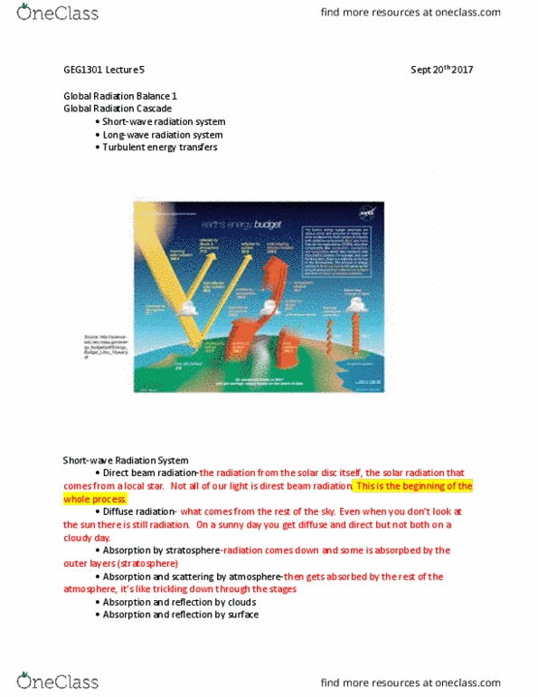 GEG 1301 Lecture Notes - Lecture 5: Evapotranspiration, Sensible Heat, Latent Heat thumbnail