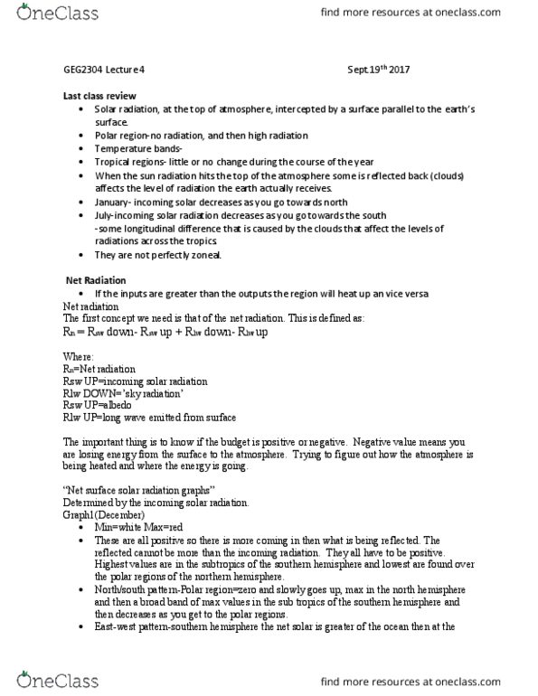 GEG 2304 Lecture Notes - Lecture 4: Subtropics, Vehicle Emissions Control, Forced Convection thumbnail