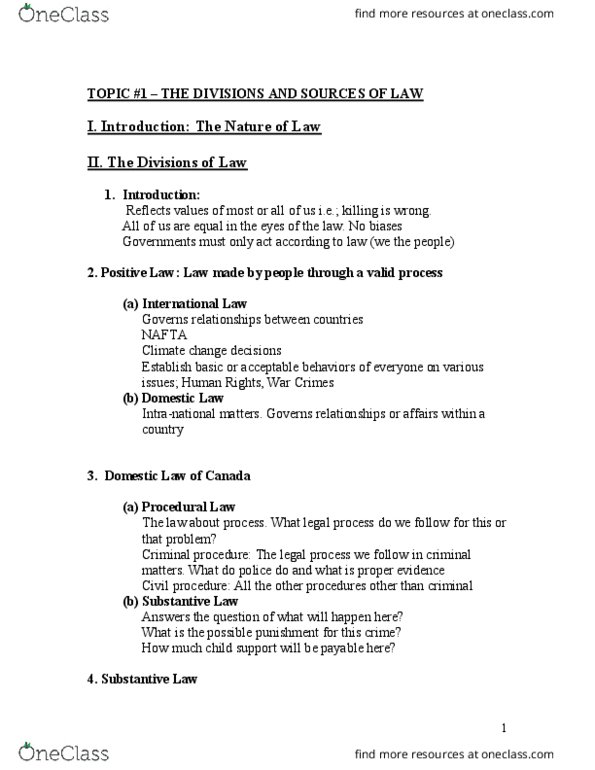 CRIM 135 Lecture Notes - Lecture 1: Personal Property, North American Free Trade Agreement, Criminal Procedure thumbnail